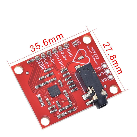 AD8232 ECG Sensor Module – Heart Rate and Pulse Monitoring for Wearable Projects
