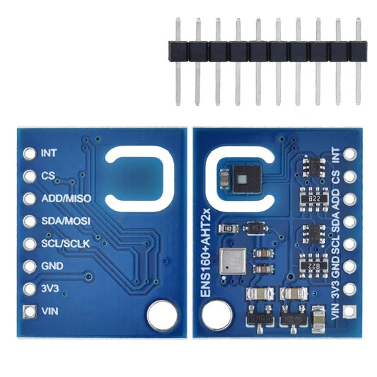 ENS160 + AHT21 Sensor Module | CO₂, TVOC, Temperature and Humidity Sensor
