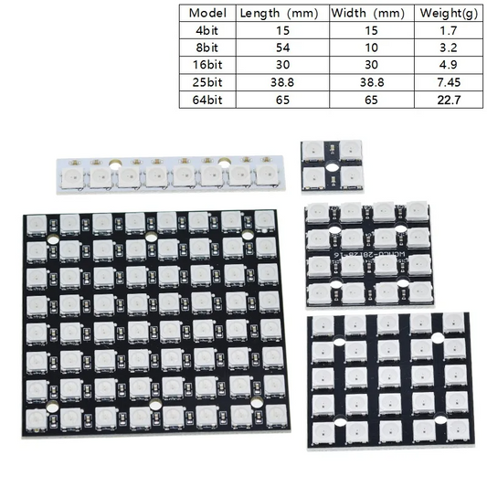 WS2812 LED Matrix | LED Ring