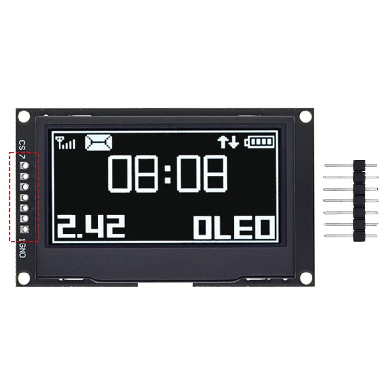 2.42" I2C/SPI OLED Display Module SSD1309 | 128x64 Resolution
