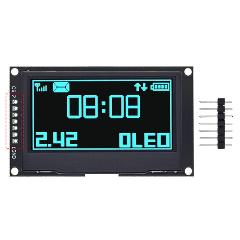 2.42" I2C/SPI OLED Display Module SSD1309 | 128x64 Resolution