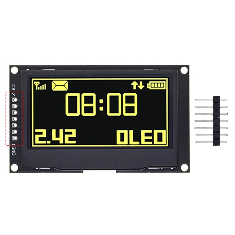 2.42" I2C/SPI OLED Display Module SSD1309 | 128x64 Resolution
