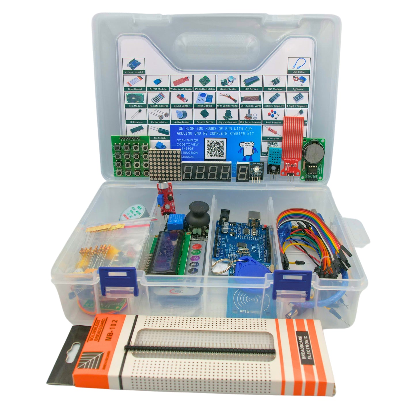 Arduino Uno R3 Complete Starter Kit for DIY Electronics Projects