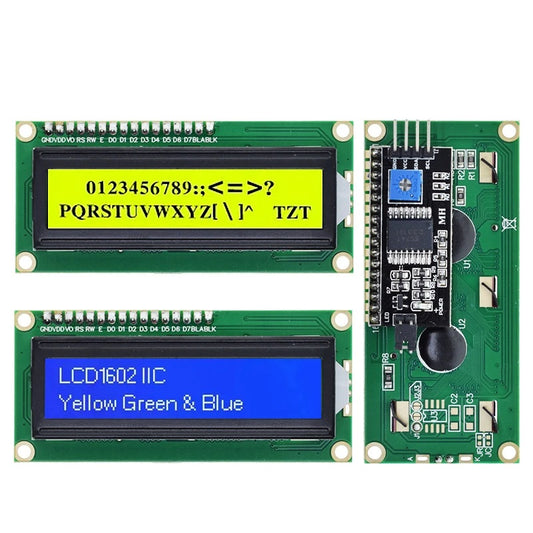 16x2 Character LCD Module with Soldered I2C Module