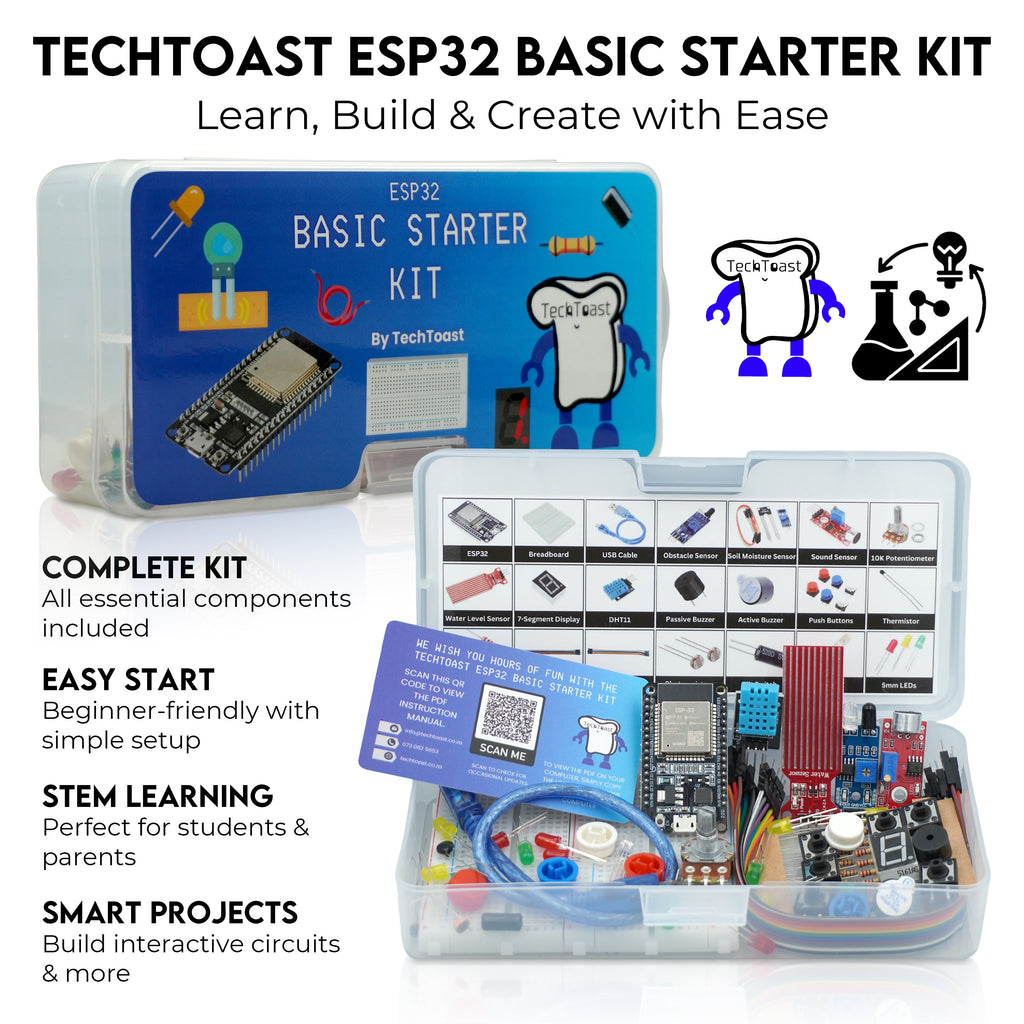 ESP32 Basic Starter Kit – IOT For Beginners - Build Your Own App