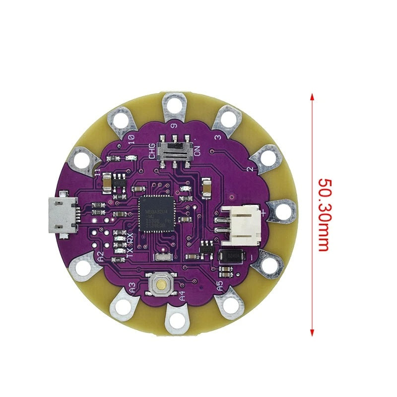 ATmega32U4 LilyPad Board with Micro USB – Wearable Arduino-Compatible ...
