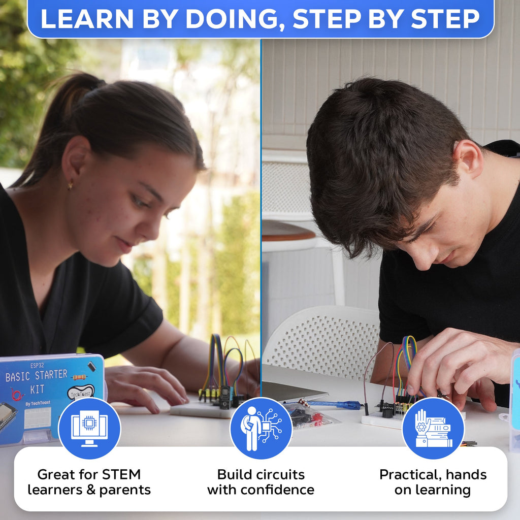 ESP32 Basic Starter Kit – IOT For Beginners - Build Your Own App