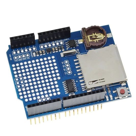 Data Logger Shield for Arduino – Real-Time Clock, SD Card Logging, and Reliable Data Storage