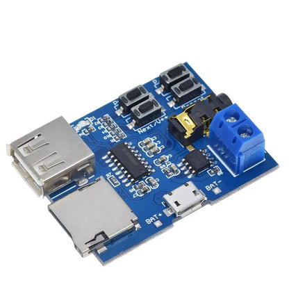 MP3 Decoder Board Module with Built-In Amplifier for Audio Playback