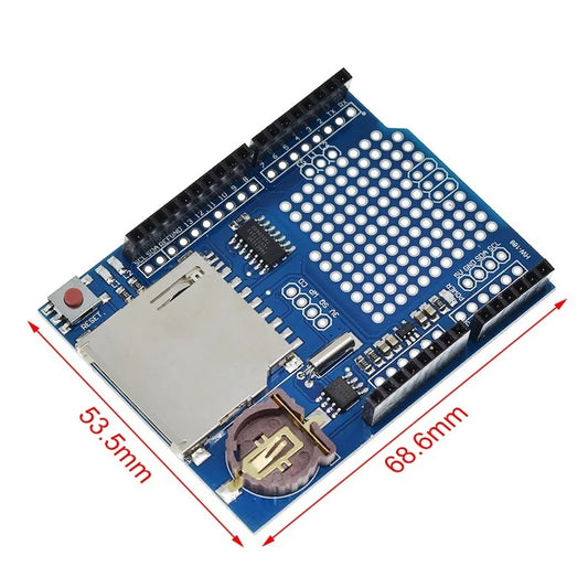 Data Logger Shield for Arduino – Real-Time Clock, SD Card Logging, and Reliable Data Storage