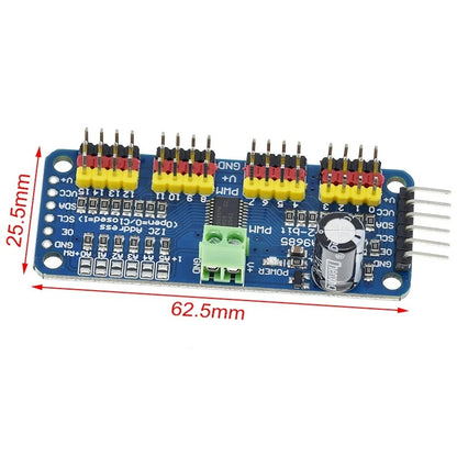 PCA9685PW 16-Channel PWM Servo Driver with 12-Bit Resolution and I2C Interface