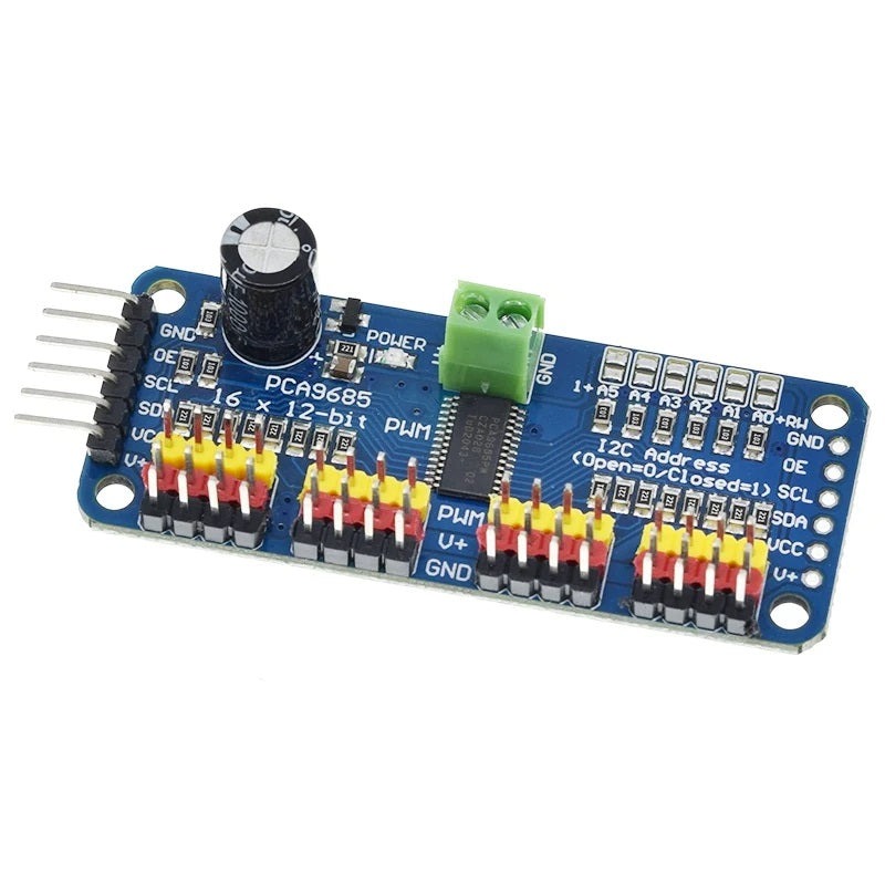 PCA9685PW 16-Channel PWM Servo Driver with 12-Bit Resolution and I2C Interface