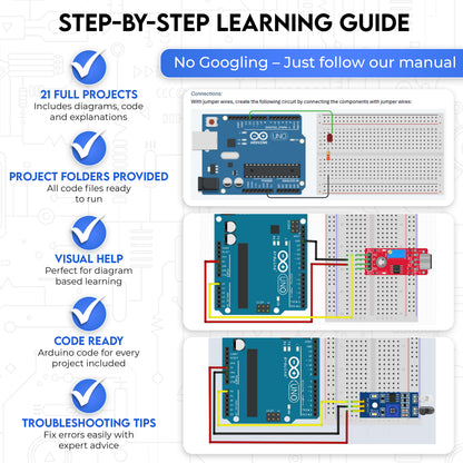 Arduino Uno R3 Basic Starter Kit – Perfect for STEM Projects & Beginners in Electronics