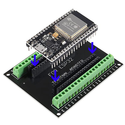 ESP32 38-Pin Screw Terminal Adapter | Block Terminal Expansion Board