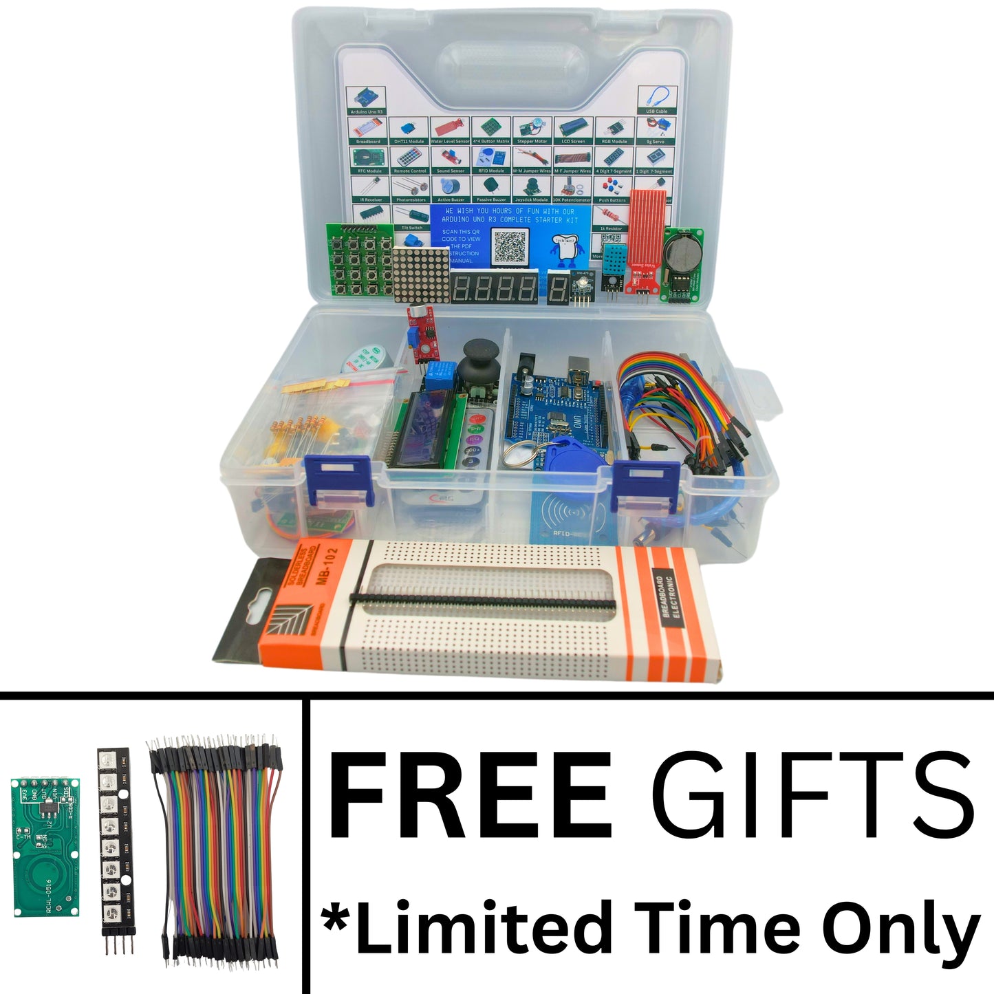 Complete Uno R3 Starter Kit – Master Electronics with Arduino