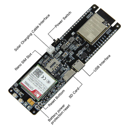 LILYGO TTGO T-SIM7000G 16MB Flash | 4G GPS Dev Board | ESP32-WROVER-B