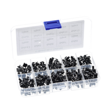 Tactile Push Button Switch Kit 200pcs