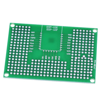 ESP32 / ESP12F / ESP12E Breakout Board | Double Sided Protoboard