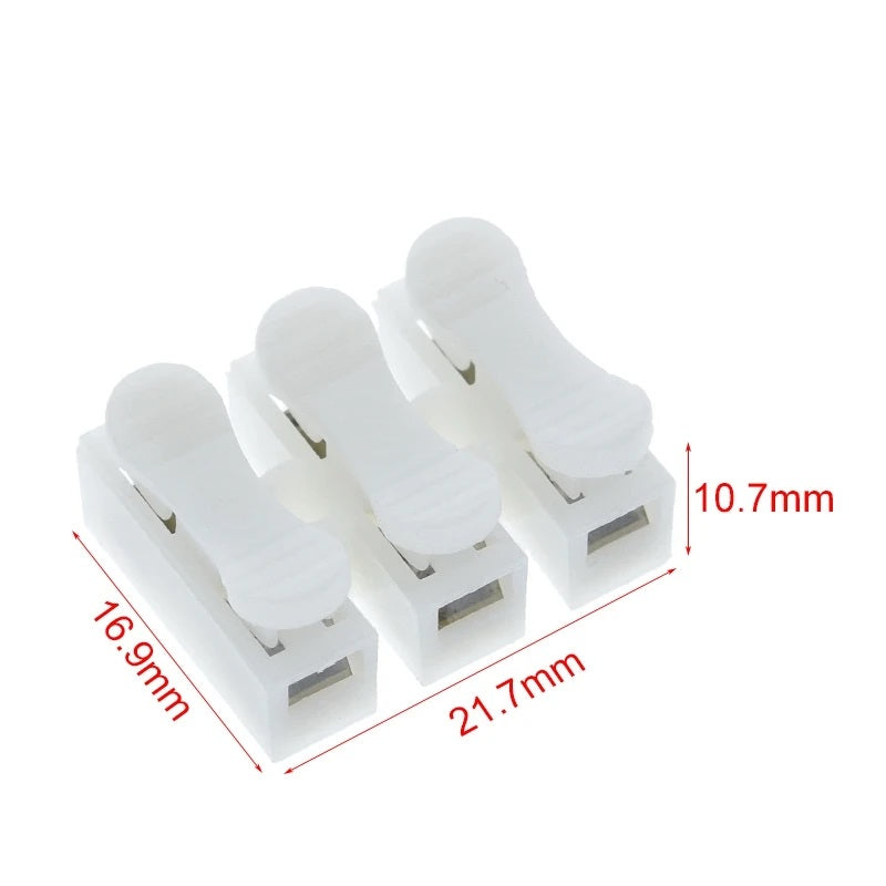 2-Way or 3-Way Push Lock Connector Terminals | 5-Pack