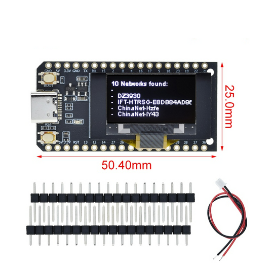 LILYGO ESP32 with SSD1306 0.96" OLED Display