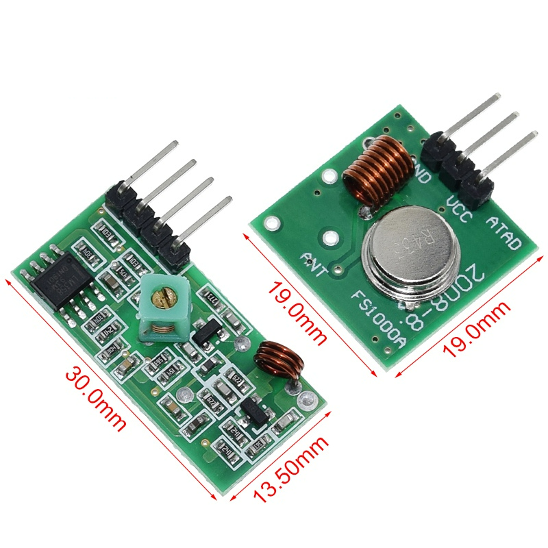 433Mhz RF Transmitter and Receiver