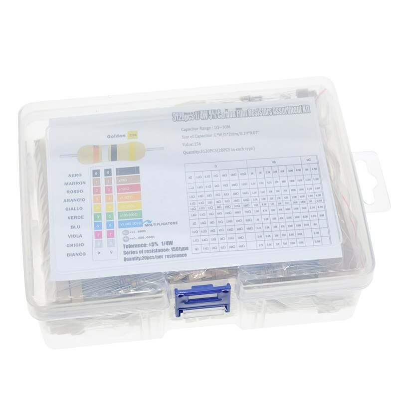 Resistor Assortment Kit 3120pcs